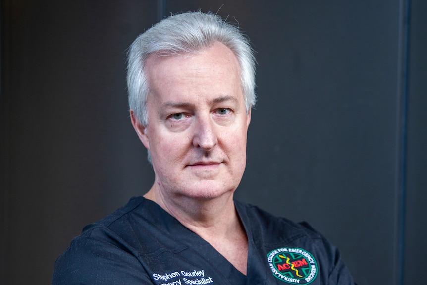 Australasian College for Emergency Medicine NT chair Dr Stephen Gourley profile shot.