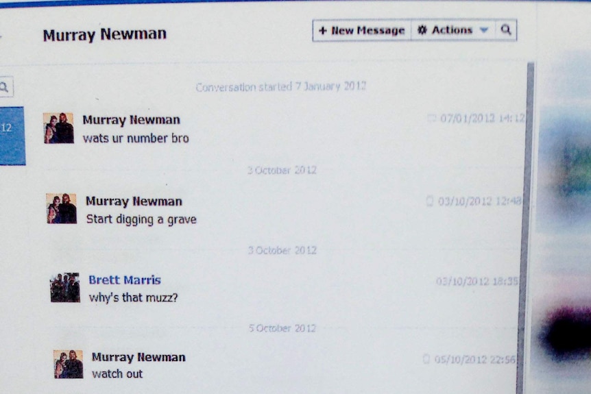 Murray Newman's facebook messages