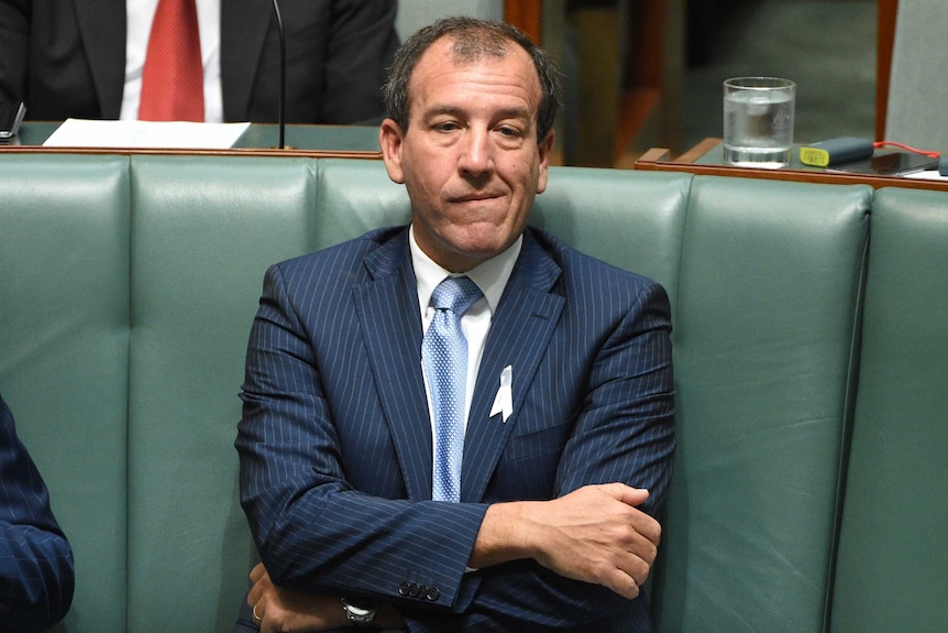 Special Minister of State Mal Brough listens during Question Time at Parliament House in Canberra.