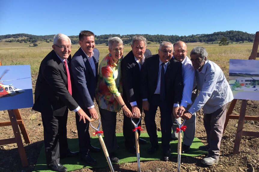 National Party and Labor respresentatives are all eager to help get the new rescue chopper base started at Lismore
