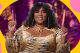 Lizzo smiles in her new show Watch Out For The Big Grrrls.