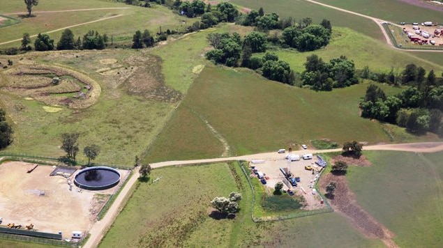 AGL's Waukivory test fracking site in the Gloucester Valley.