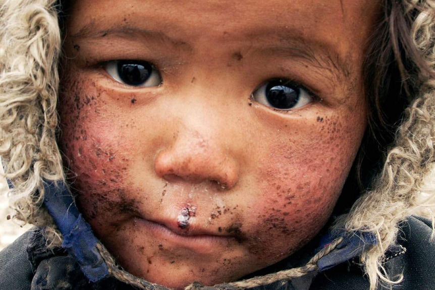 Child on Chadar trek