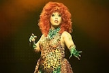 Brisbane drag queen performer Bebe Gunn on stage. 