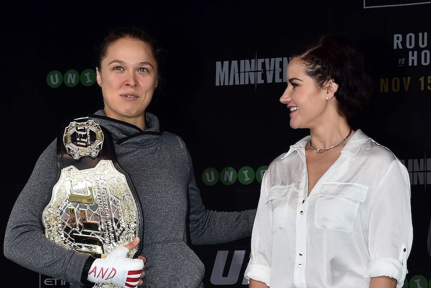 UFC superstar Ronda Rousey and Melbourne Cup-winning jockey Michelle Payne