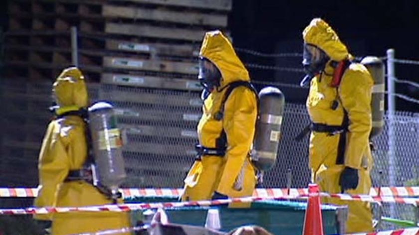 Fire crews had to wear breathing apparatus and chemical splash suits in the clean-up.