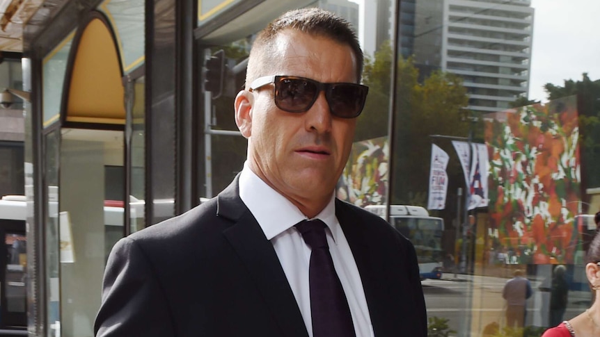 Shane Anthony Day arrives at the Downing Centre Local Court in Sydney.