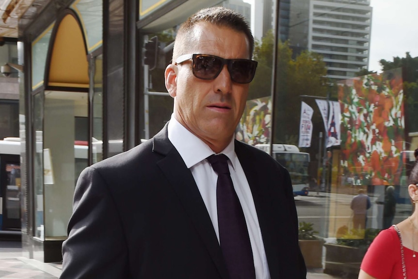 Shane Anthony Day arrives at the Downing Centre Local Court in Sydney.