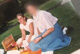 A 15 year old girl and a woman at a picnic