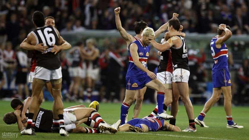 The Saints handed the Dogs their second straight prelim final loss.