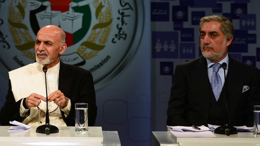 Abdullah Abdullah and Ashraf Ghani both served in Hamid Karzai's cabinet.