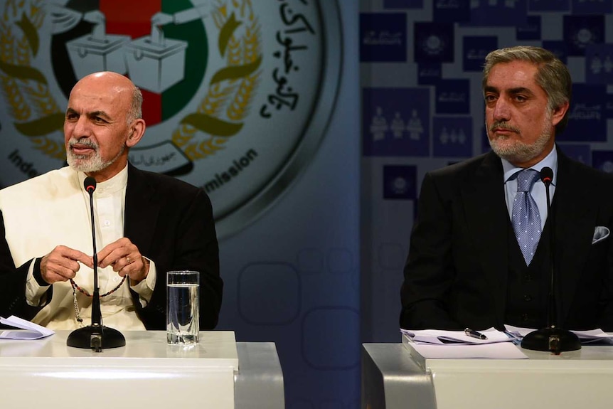 Abdullah Abdullah and Ashraf Ghani both served in Hamid Karzai's cabinet.