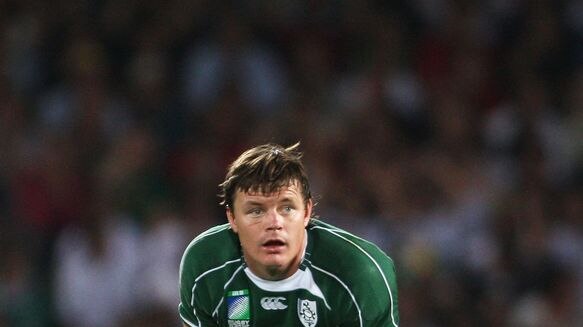 Irish star Brian O'Driscoll looks downcast during a World Cup match against Namibia
