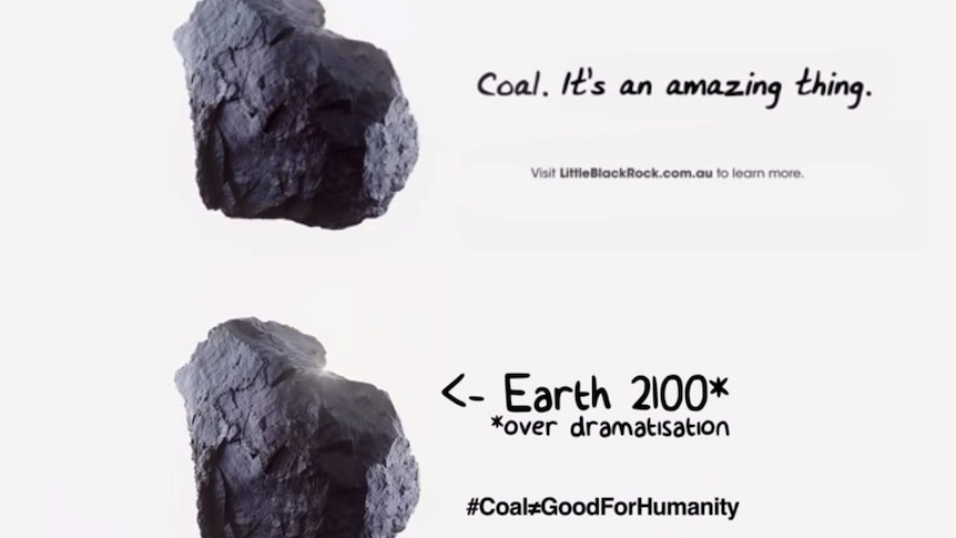 A still from the video promoting coal.