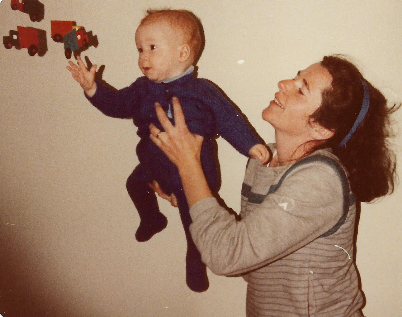 Eveline and her baby Matty