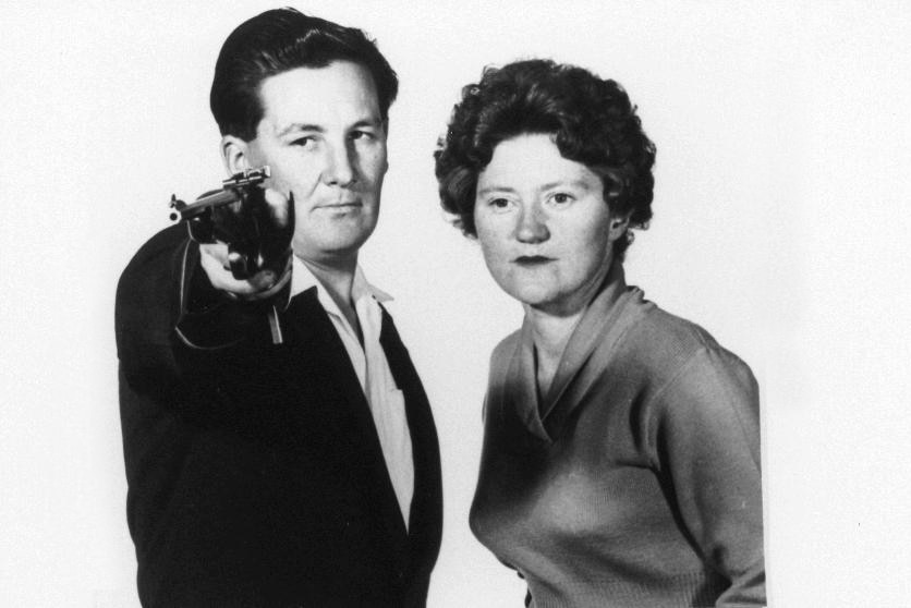 John and Joan Tremelling pose for a photograph