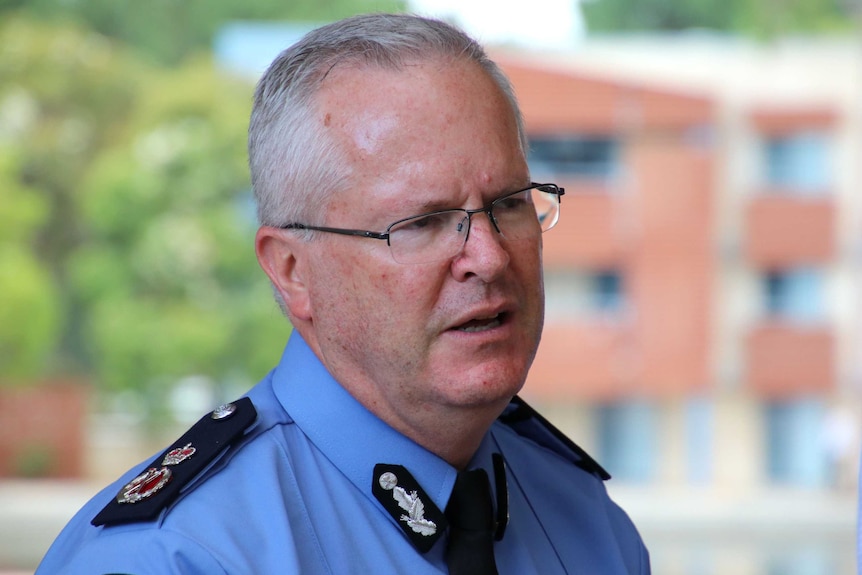 Headshot of WA police commissioner Chris Dawson.