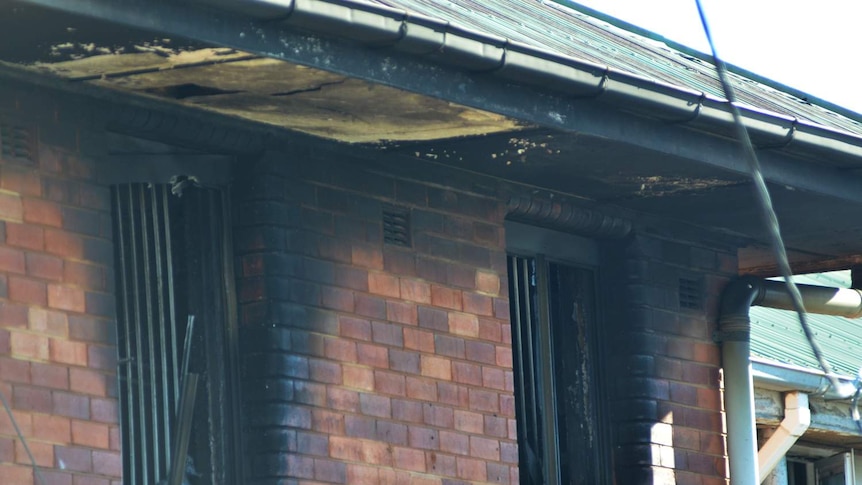 Damage from a fire which gutted a budget accommodation unit in Sheridan Street, Cairns