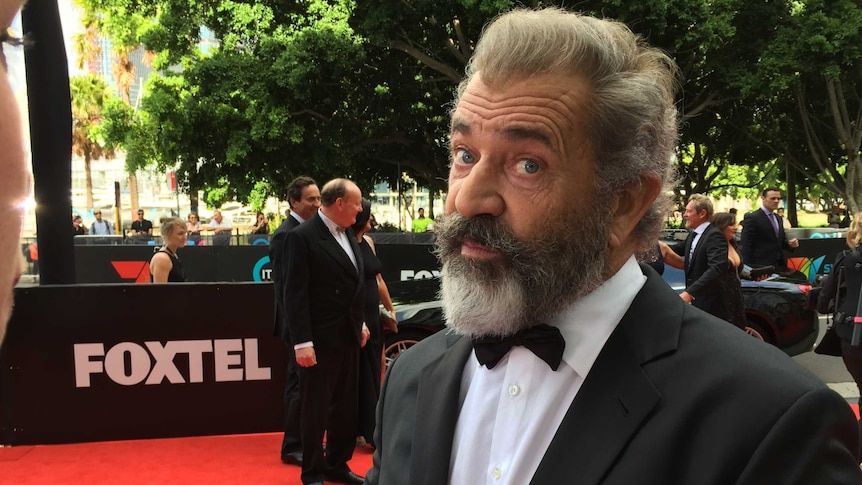 Mel Gibson at the AACTA Awards in Sydney.