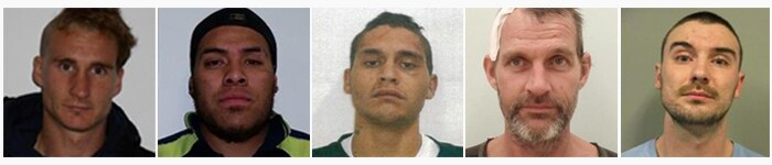 Headshots of five men.