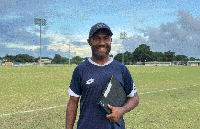 Solomon Islands U-16 Coach Henry Faarodo Jnr (C. Leong)