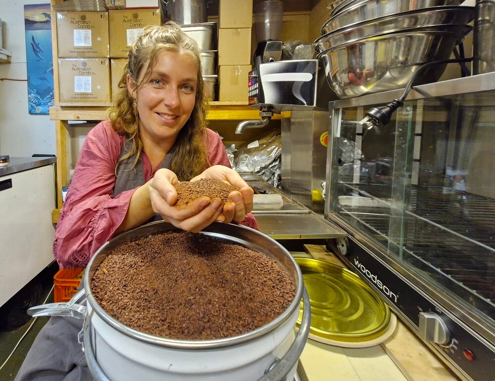 A view inside a chocolate making facility in Tasmania