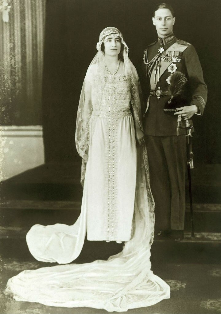 The Duke and Duchess of York on their wedding day, 26 April 1923