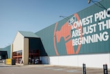 The outside of a Bunnings store in Darwin.