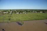Floodwaters fill paddocks in Queensland