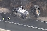 Scene of a crash that killed two people near Naracoorte