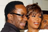 Moving on: Whitney Houston filed for divorce from husband Bobby Brown in September (file photo).