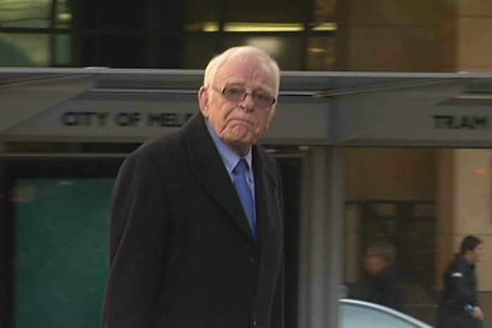 Former Geelong Grammar teacher John Hamilton Buckley outside court