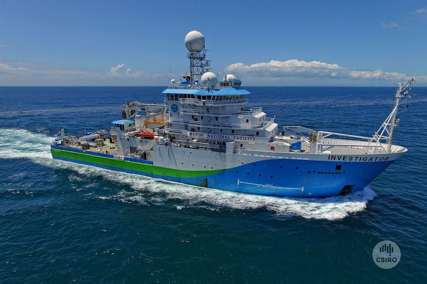 CSIRO research vessel Investigator at sea, location unknown