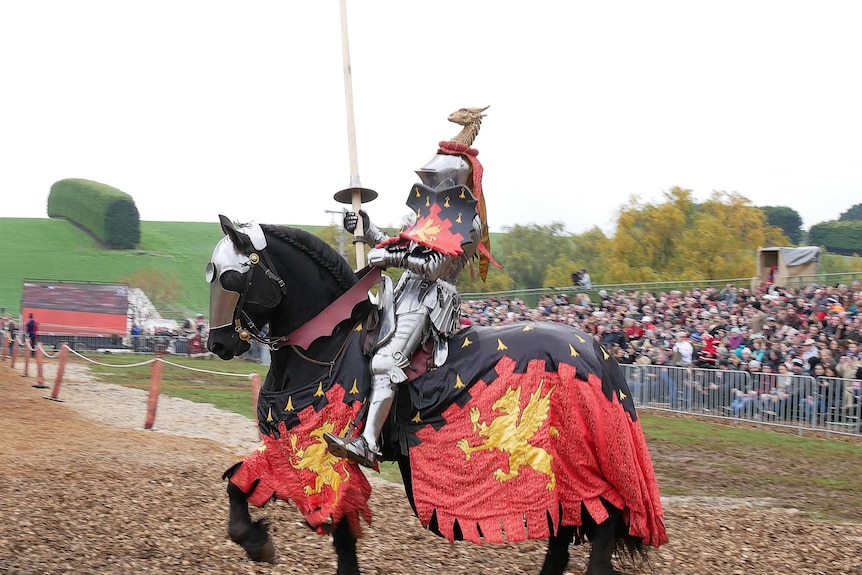 Medieval jousting competition