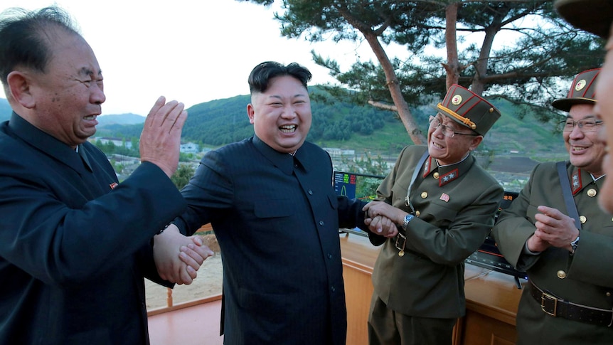 Kim Jong-un with Ri Pyong Chol