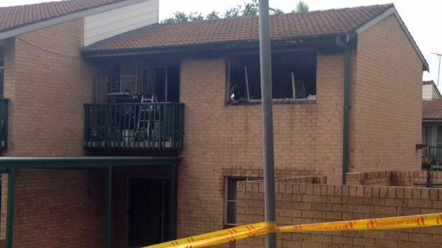 The Greenacre unit where a body was found following a fire