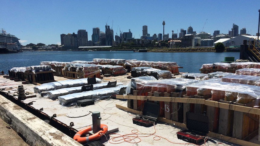 New Year's Eve fireworks staging area