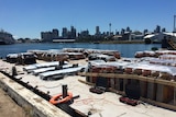 New Year's Eve fireworks staging area