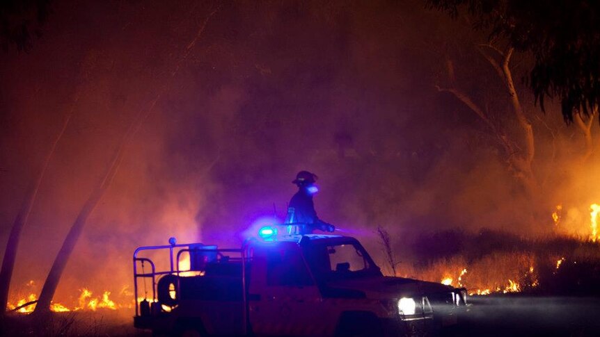 Red Centre firefighters keep an eye on the weather