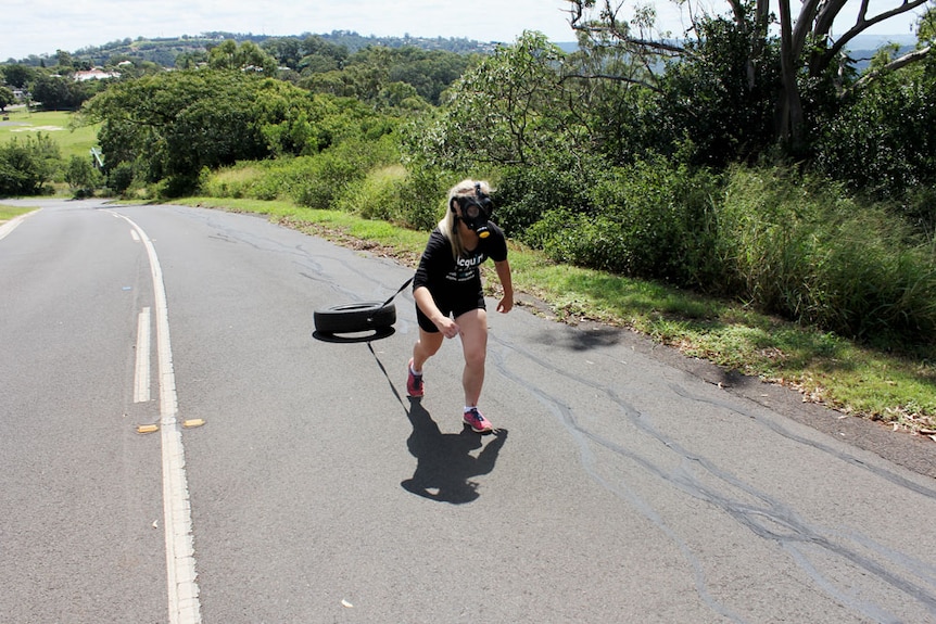 Alyssa Azar training in Toowoomba