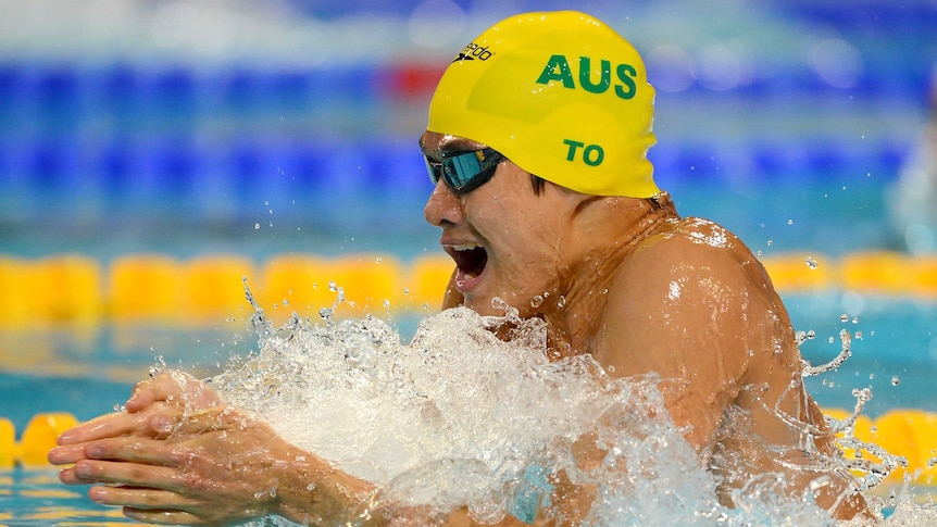 Australia's Kenneth To came in behind Ryan Lochte in the individual medley semis.
