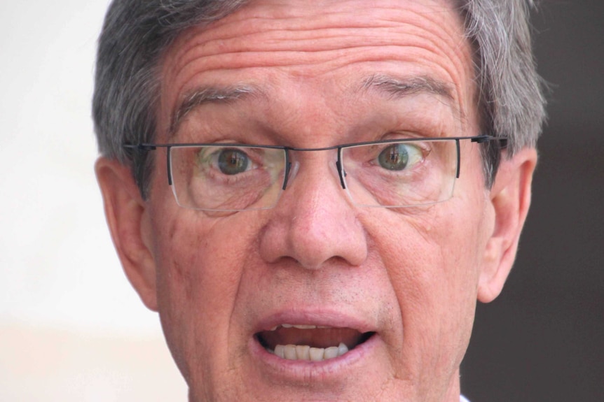 Close up of WA Opposition leader Mike Nahan