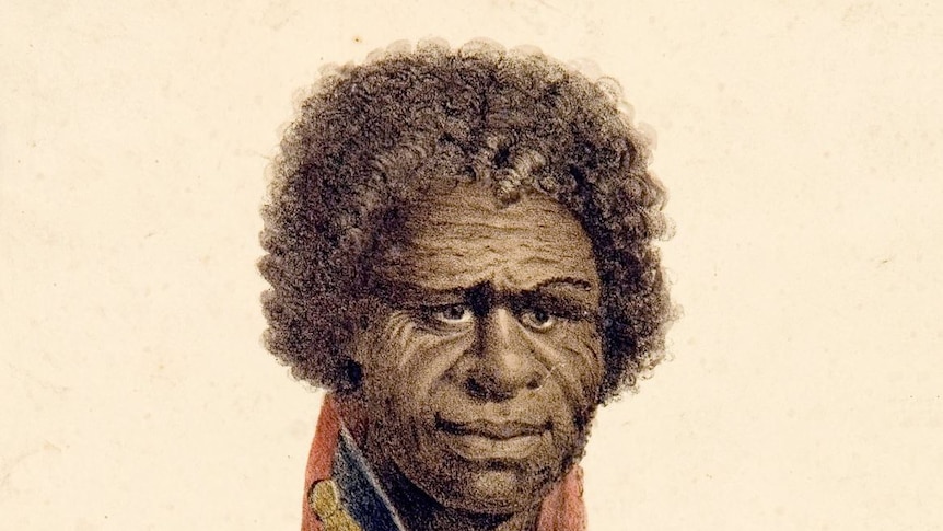 Painting of Indigenous sailor King Bungaree, who circumnavigated Australia with Matthew Flinders