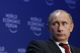 Russia's Prime Minister Putin at the World Economic Forum in Davos.
