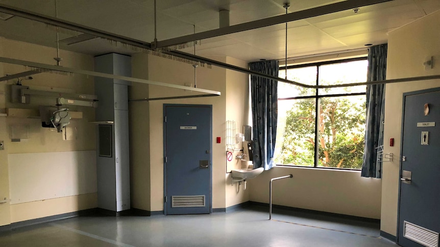An empty hospital room