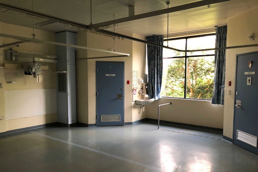 An empty hospital room