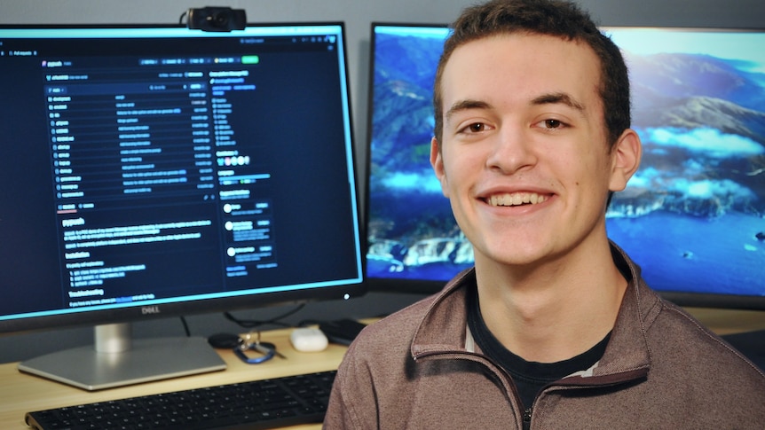 James Gill at his desk