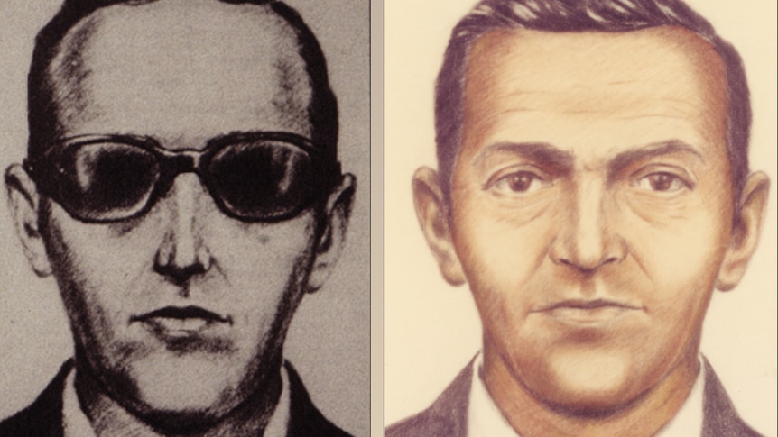 FBI sketches of Dan Cooper, also known as DB Cooper, who hijacked a plane in 1971.