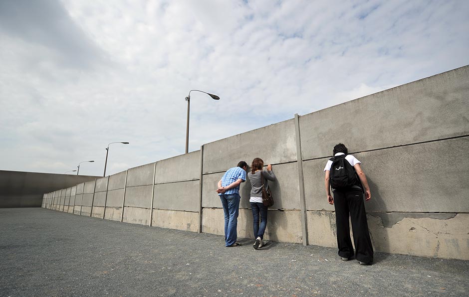 Preserved segment of the Berlin Wall