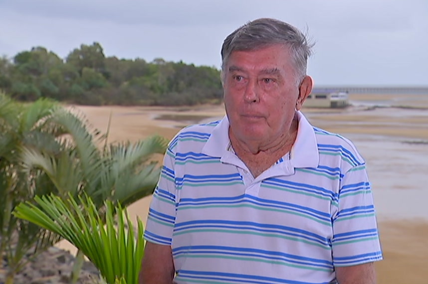 Max Dederer pictured in front of the beach at Hervey Bay.